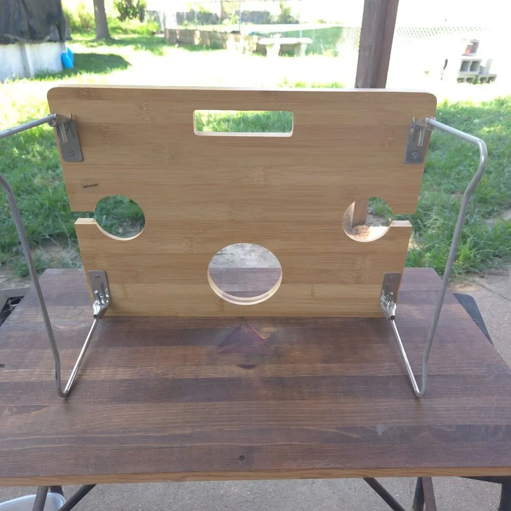 INNO STAGE Portable Bamboo Wine Table Folding Picnic Table New in Box